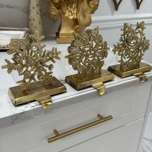 ** Sold ** Christmas stocking holders for mantle